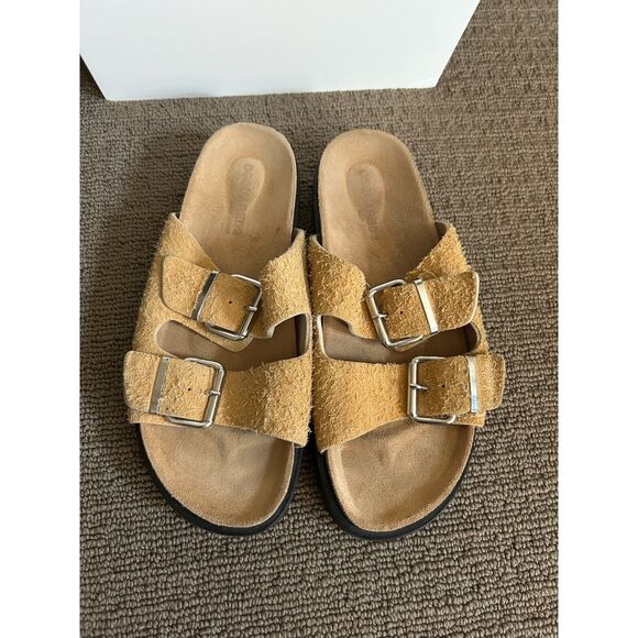 Dsquared2 beige ‘Sonny’ leather slides Mens Size 43 - Picture 3 of 12